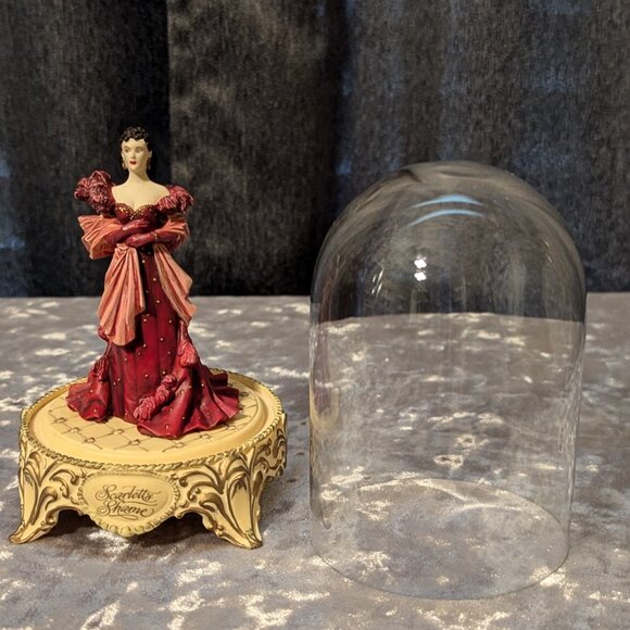 Gone with the Wind Glass Dome Figurine Scarlette's Shame 1993 EUC - Picture 4 of 8